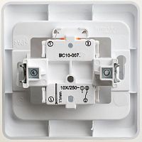 Переключатель 1-кл. СП Этюд 10А IP20 с подсветкой бел. | код. BC10-007B | Schneider Electric